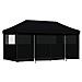 Tenda Party Nero 292 x 580 x 315 cm Tessuto Oxford - Foto miniatura 3