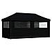 Tenda Party Nero 292 x 580 x 315 cm Tessuto Oxford - Foto miniatura 7
