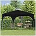 Tenda per feste a pop-up 290 x 290 x 245 cm Nero - Foto miniatura 3