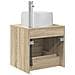Mobile Lavabo da Parete Rovere Sonoma 49,5 x 44,5 x 66 cm - Foto miniatura 4