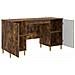 Scrivania Rovere Fumo 142,5 x 50 x 75 cm Legno ingegnerizzato - Foto miniatura 3