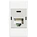 Connettore Dati Axolute Rj45 Categoria 6 Utp Connessione Tipo 110 Idc Bianco. - Foto miniatura 2