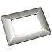 5 Placche Muro 3 Posti Moduli Argento Silver Opaco Compatibile Tipo Bticino Matix - Foto miniatura 1