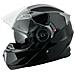 Casco Modulare Apribile Moto Touring Sport Visiera Parasole Nero M - Foto miniatura 2
