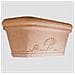 Fioriera Pottery Collection In Plastica Finta Terracotta - 80x40 - Lt 60 - Foto miniatura 1