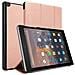Custodia Per Tablet Compatibile Con Kindlefire Hd 10 2017 (7. Gen.) In Oro Rosa Pastello - Coperchio Protettiva Ultra Sottile Con Funzione Auto Wake Up E Stand - Foto miniatura 10