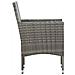 Set Divani Da Giardino 4 Pz Con Cuscini In Polyrattan Grigio - Foto miniatura 4