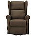 Poltrona Massaggiante Alzapersona Marrone In Tessuto - Foto miniatura 4