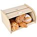Porta-pane Legno Beige | Moderno | 40 X 27,5 X 18,5 Cm | Contenitore Pane | Coperchio Scorrevole Avvolgibile | Apertura Frontale A Scomparsa | Faggio Naturale | Moderno Accessori Cucina - Foto miniatura 2