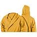 Accappatoio Con Cappuccio In Microfibra Adulto Unisex In Tinta Unita Vari Colori S Giallo - Foto miniatura 3