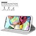 Custodia Compatibile Con Samsung Galaxy A71 In Classy Argento - Coperchio Protettiva Con Chiusura Magnetica, Funzione Stand E Tasca Per Le Carte - Foto miniatura 2