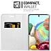 Custodia Compatibile Con Samsung Galaxy A71 In Classy Argento - Coperchio Protettiva Con Chiusura Magnetica, Funzione Stand E Tasca Per Le Carte - Foto miniatura 3