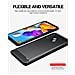 Custodia Compatibile Con Samsung Galaxy A21 Eu In Brushed Nero - Coperchio Protettivo In Silicone Tpu Flessibile In Look Acciaio Inossidabile-fibra Di Carbonio - Foto miniatura 4