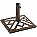 Base Per Ombrellone Bronzo 44x44x31 Cm In Ghisa - Foto miniatura 4