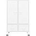Armadio Industriale Bianco 67x35x107 Cm In Acciaio - Foto miniatura 3