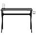 Scrivania da Gaming con Gambe a K Nera 110x60x75 cm - Foto miniatura 3