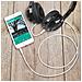 Cavo Audio Ausiliario Doppio Jack Maschio/maschio 3,5 Mm Lunghezza 1 M - Bianco - Foto miniatura 3
