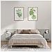 Testiera Letto Con Comodini In Legno Multistrato Grigio Cemento - Foto miniatura 1