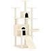 Albero Per Gatti Con Tiragraffi In Sisal Crema 154 Cm - Foto miniatura 1