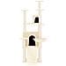 Albero Per Gatti Con Tiragraffi In Sisal Crema 154 Cm - Foto miniatura 2