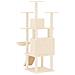Albero Per Gatti Con Tiragraffi In Sisal Crema 154 Cm - Foto miniatura 4