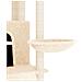 Albero Per Gatti Con Tiragraffi In Sisal Crema 154 Cm - Foto miniatura 5