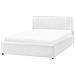 Letto Contenitore Bouclé Montlaur 140 X 200 Cm Bianco - Foto miniatura 5