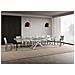 Tavolo allungabile 90x120/380 cm Plaker cashmere gambe bianche - Foto miniatura 4
