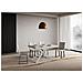 Tavolo allungabile 90x120/380 cm Plaker cashmere gambe bianche - Foto miniatura 2