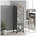 Credenza Con Ante In Vetro Grigio Sonoma 35x37x120 Cm - Foto miniatura 3