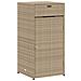 Armadietto Portaoggetti Giardino Beige 55x55x111cm Polyrattan - Foto miniatura 1