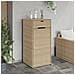 Armadietto Portaoggetti Giardino Beige 55x55x111cm Polyrattan - Foto miniatura 2