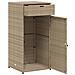 Armadietto Portaoggetti Giardino Beige 55x55x111cm Polyrattan - Foto miniatura 5