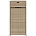 Armadietto Portaoggetti Giardino Beige 55x55x111cm Polyrattan - Foto miniatura 6