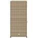 Armadietto Portaoggetti Giardino Beige 55x55x111cm Polyrattan - Foto miniatura 7