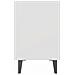 Comodini Con Gambe In Metallo 2pz Bianchi 40x30x50 Cm - Foto miniatura 5