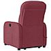 Poltrona Alzapersona Massaggiante Elettrica Rosso Vino Tessuto - Foto miniatura 7