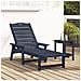 Lettino prendisole Blu Navy 53x162x98.5 cm HDPE - Foto miniatura 3