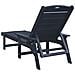 Lettino prendisole Blu Navy 53x162x98.5 cm HDPE - Foto miniatura 6