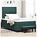 Letto a Molle con Materasso e Panca Verde Scuro 120x200 cm Velluto - Foto miniatura 2