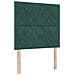 Letto a Molle con Materasso e Panca Verde Scuro 120x200 cm Velluto - Foto miniatura 7