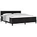 Letto a Rete con Materasso Nero Super King in Velluto - Foto miniatura 4