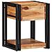 Comodino 40x35x50 cm Legno di acacia massello - Foto miniatura 5