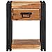 Comodino 40x35x50 cm Legno di acacia massello - Foto miniatura 6