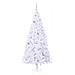 Albero di Natale artificiale Bianco 180 cm PVC e Acciaio - Foto miniatura 4