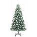 Albero di Natale Artificiale Imbiancato con Luci LED 210 cm - Foto miniatura 4