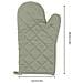 Set Di Guanti Da Forno E Presine In Cotone - Guanti Da Forno Resistenti Al Calore, Set Da 4 Pezzi Green - Foto miniatura 5