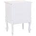 Comodino In Legno Con 2 Cassetti Bianchi 42x34x57.h Cm - Foto miniatura 5