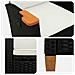 Poltrona reclinabile con tavolino 62 x 64 x 112 cm polyrattan - Foto miniatura 5