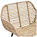 Sedia da pranzo 2 pcs Naturale 55 x 50 x 74 cm Rattan e Ferro - Foto miniatura 8